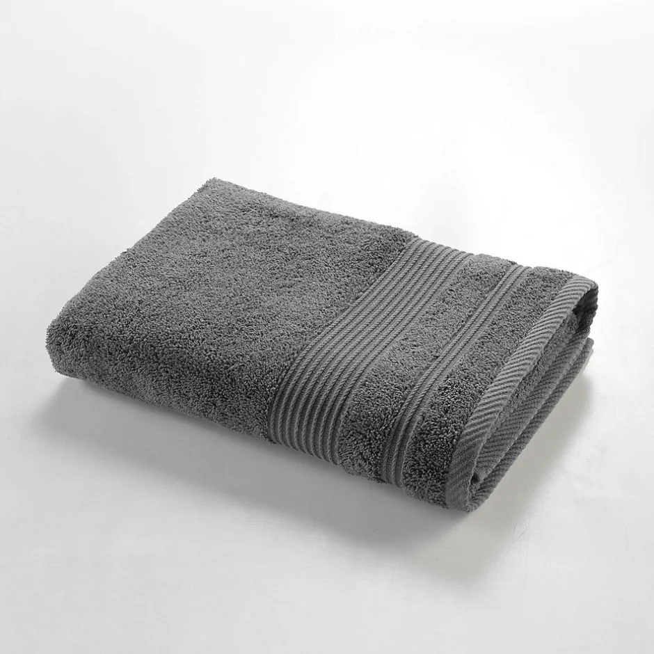 Douceur D'Intérieur Drap de douche 70 x 130 cm eponge unie tendresse Anthracite