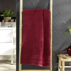 Douceur D'Intérieur Drap de douche 70 x 130 cm eponge unie tendresse Rubis
