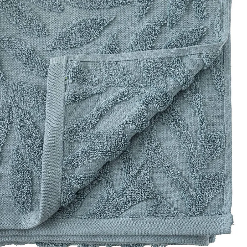 Atmosphera Créateur D'Intérieur Drap de douche Cisel - coton - bleu - 70x130 cm - Atmosphera* Serviette De Toilette