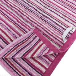 Linnea Drap de douche coton 500g/m2 PURE STRIPES II rose