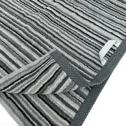 Linnea Drap de douche coton 500g/m2 PURE STRIPES II gris* Serviette De Bain