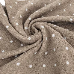 Linnea Drap de douche en coton 70X140 cm collection EFFICIENT DOTS marron roble