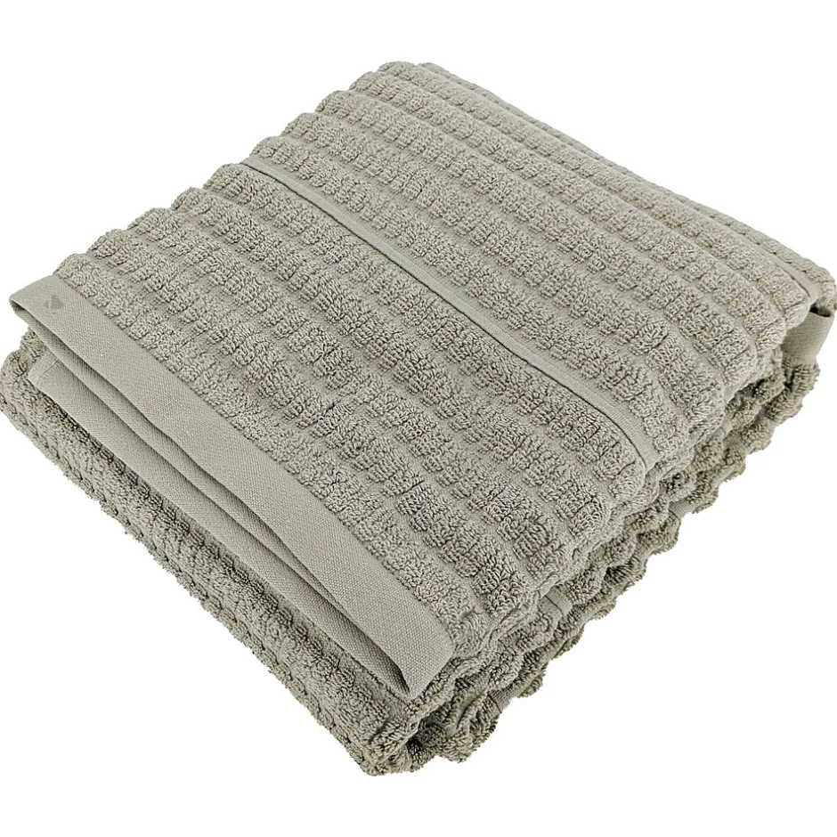 Linnea Drap de douche en fils retors 70x140 cm pur coton collection SWELL vert* Serviette De Bain