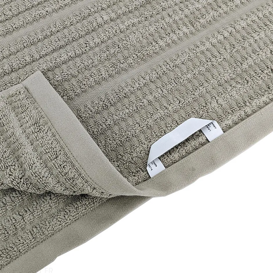 Linnea Drap de douche en fils retors 70x140 cm pur coton collection SWELL vert* Serviette De Bain