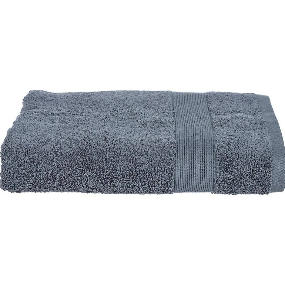 Atmosphera Créateur D'Intérieur Drap de douche Essentiel - coton 450 gr/m² - gris anthracite 70x130 cm - Atmosphera* Serviette De Toilette