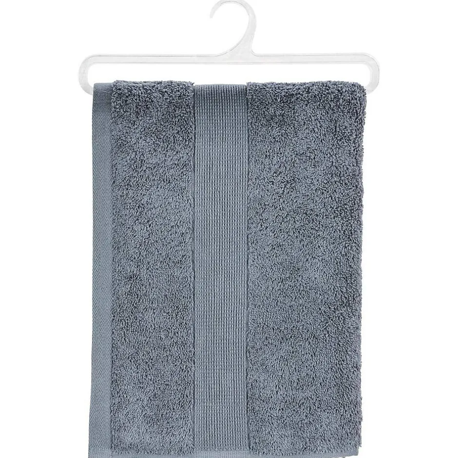 Atmosphera Créateur D'Intérieur Drap de douche Essentiel - coton 450 gr/m² - gris anthracite 70x130 cm - Atmosphera* Serviette De Toilette