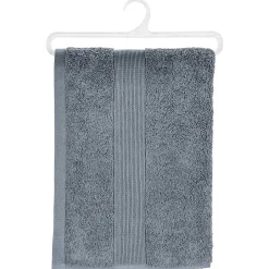 Atmosphera Créateur D'Intérieur Drap de douche Essentiel - coton 450 gr/m² - gris anthracite 70x130 cm - Atmosphera* Serviette De Toilette