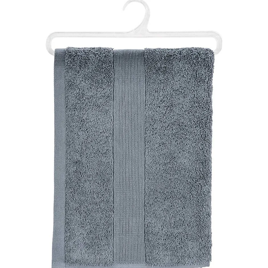 Atmosphera Créateur D'Intérieur Drap de douche Essentiel - coton 450 gr/m² - gris anthracite 70x130 cm - Atmosphera* Serviette De Toilette