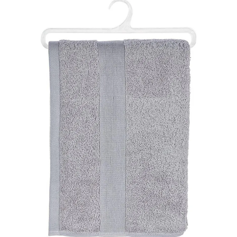 Atmosphera Créateur D'Intérieur Drap de douche Essentiel - coton 450 gr/m² - gris taupe 70x130 cm - Atmosphera