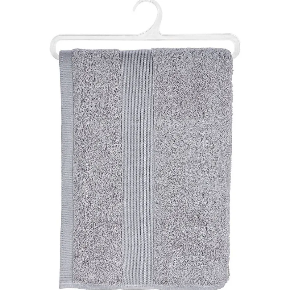 Atmosphera Créateur D'Intérieur Drap de douche Essentiel - coton 450 gr/m² - gris taupe 70x130 cm - Atmosphera
