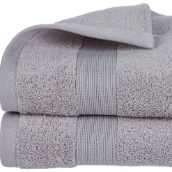 Atmosphera Créateur D'Intérieur Drap de douche Essentiel - coton 450 gr/m² - gris taupe 70x130 cm - Atmosphera