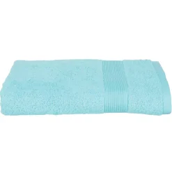 Atmosphera Créateur D'Intérieur Drap de douche Essentiel - coton 450 gr/m² - bleu aqua 70x130 cm - Atmosphera* Serviette De Toilette