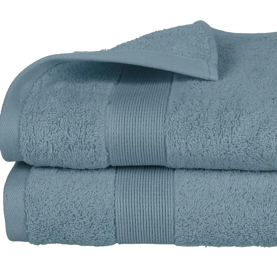 Atmosphera Créateur D'Intérieur Drap de douche Essentiel - coton 450 gr/m² - gris orage 70x130 cm - Atmosphera