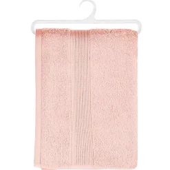 Atmosphera Créateur D'Intérieur Drap de douche Essentiel - coton 450 gr/m² - rose 70x130 cm - Atmosphera* Serviette De Toilette