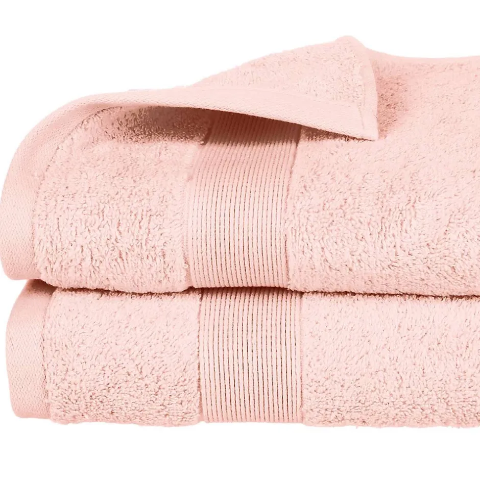 Atmosphera Créateur D'Intérieur Drap de douche Essentiel - coton 450 gr/m² - rose 70x130 cm - Atmosphera* Serviette De Toilette