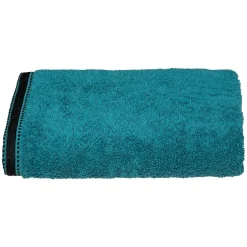Atmosphera Créateur D'Intérieur Drap de douche Joia - coton 550 gr/m² - bleu canard 70x130 cm - Atmosphera* Serviette De Toilette
