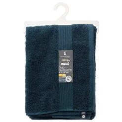Atmosphera Créateur D'Intérieur Drap de douche Praia en coton 70x130cm bleu clair - Atmosphera* Serviette De Toilette