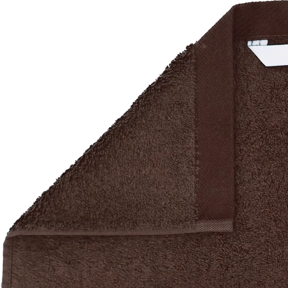 Linnea Drap de douche 70x140 cm coton peigné ALBA chocolat