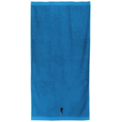 Linnea Drap de douche 70x140 cm coton 550g/m2 PURE FOOTBALL Bleu Turquoise