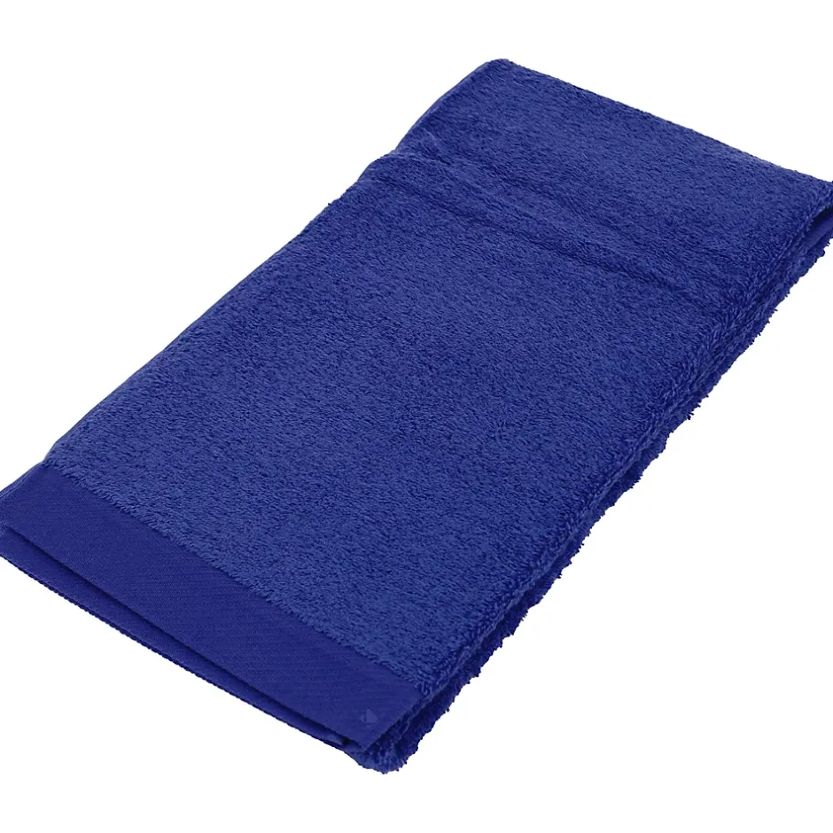 Linnea Drap de douche 70x140 cm coton peigné ALBA bleu moyen
