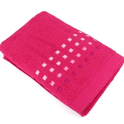 Linnea Drap de douche 70x140 cm coton 550g/m2 PURE PRIMAVERA Rose Fuchsia