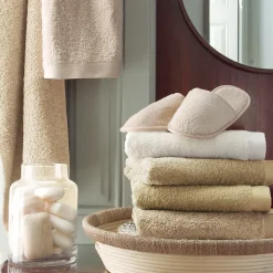 Linnea Drap de douche 70x140 cm coton peigné ALBA beige