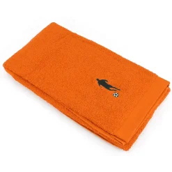 Linnea Drap de douche 70x140 cm coton 550g/m2 PURE FOOTBALL Orange Butane