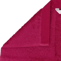 Linnea Drap de douche 70x140 cm coton peigné ALBA prune