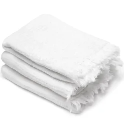 Linnea Drap de douche 70x130 cm et serviette 50x90 cm KEA mousseline de coton blanc neige* Serviette De Bain