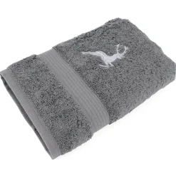 Linnea Drap de douche 70x130 cm HIRSH Anthracite/Gris 600g/m2* Serviette De Bain