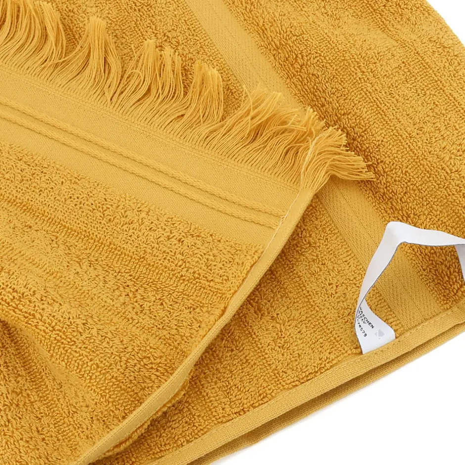 Linnea Drap de douche 70x140 cm NATURAL STRIPES curry