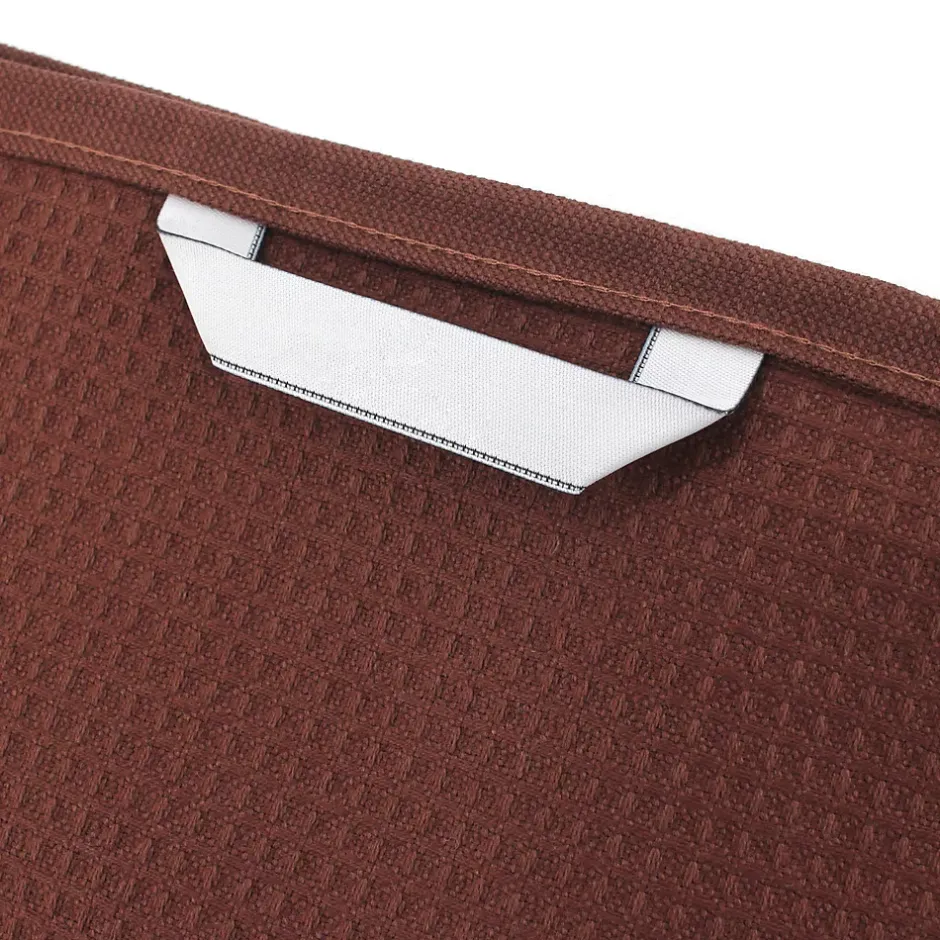 Linnea Drap de douche 70x140 cm nid d'abeille PURE WAFFLE 300 g/m² marron