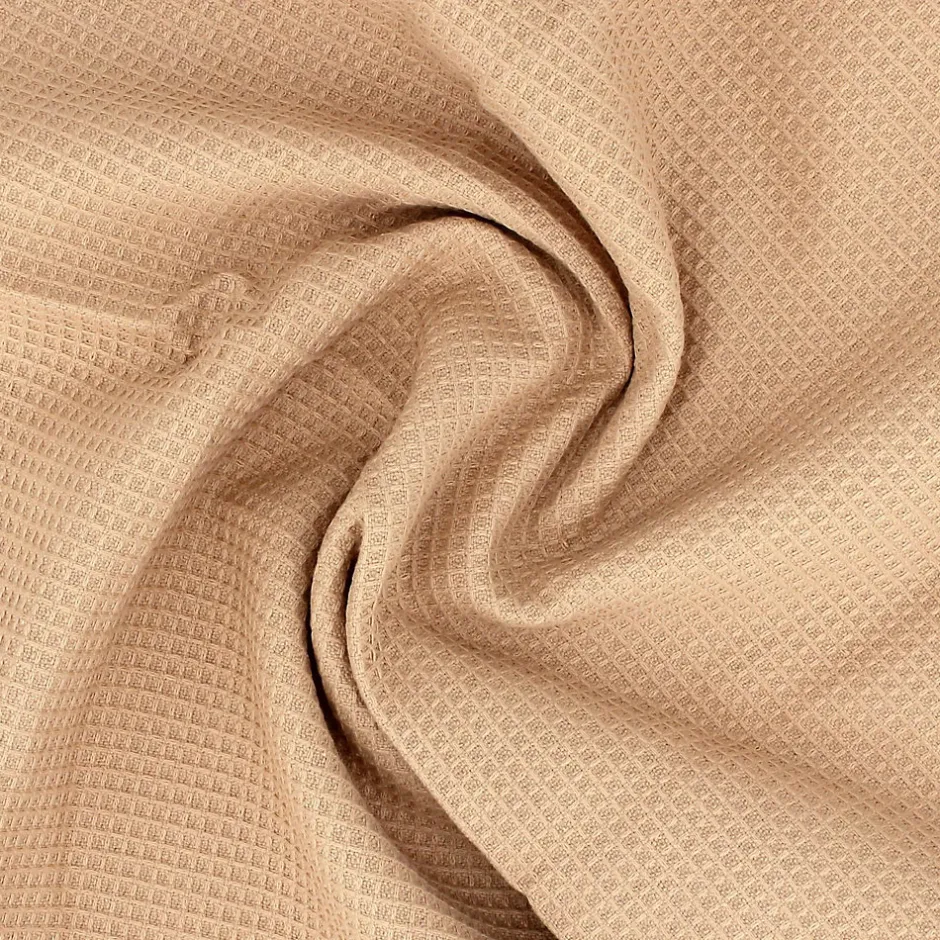 Linnea Drap de douche 70x140 cm nid d'abeille PURE WAFFLE 300 g/m² beige