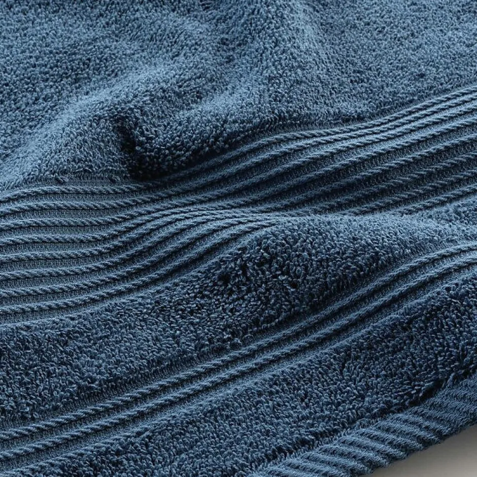 Douceur D'Intérieur Drap de Douche 70x130 cm Éponge Unie Tendresse Saphir 600g/m²