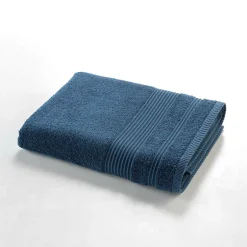Douceur D'Intérieur Drap de Douche 70x130 cm Éponge Unie Tendresse Saphir 600g/m²