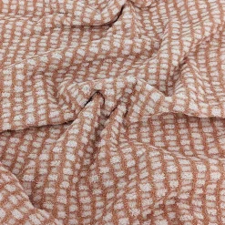 Linnea Drap de douche 70x140 cm pur coton motifs quadrillés collection GLOW marron* Serviette De Bain