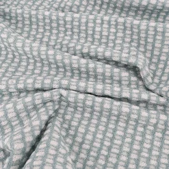 Linnea Drap de douche 70x140 cm pur coton motifs quadrillés collection GLOW vert* Serviette De Bain