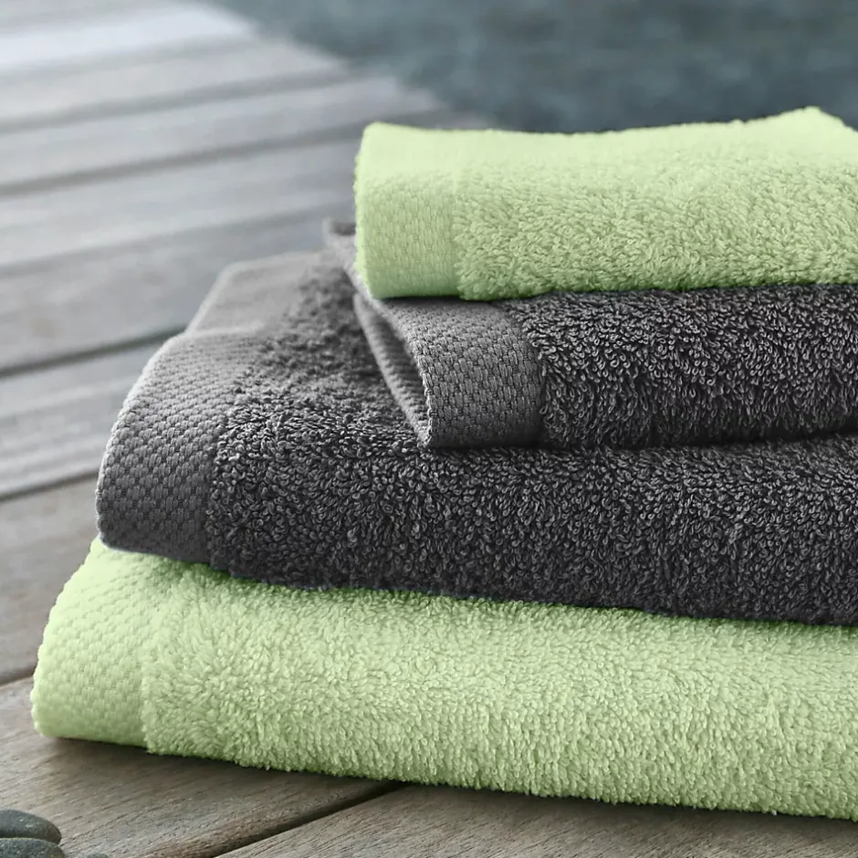 Linnea Drap de douche 70x140 cm PURE vert Pomme 550g/m2