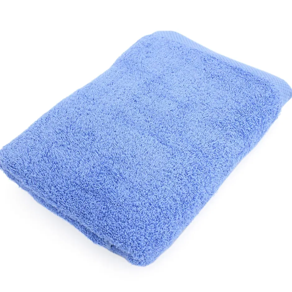 Linnea Drap de douche 70x140 cm PURE Bleu Mer 550g/m2* Serviette De Bain