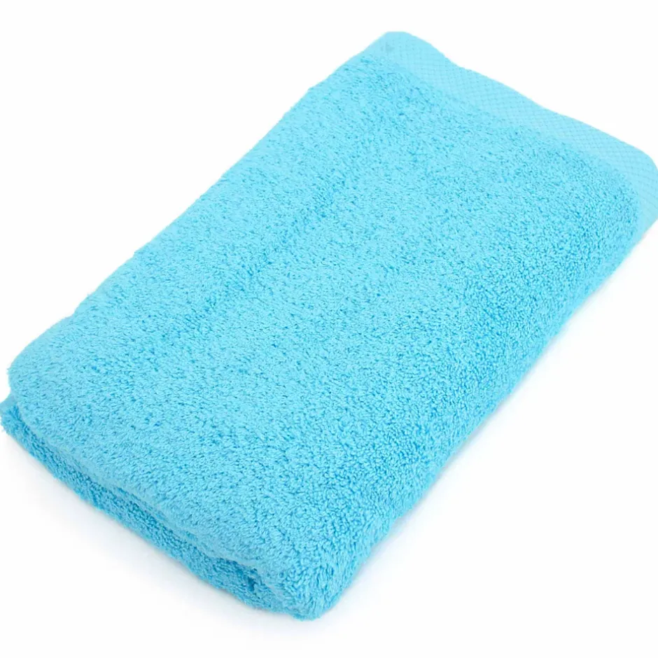 Linnea Drap de douche 70x180 cm PURE Bleu Océan 550g/m2