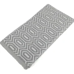Linnea Drap de douche 70x140 cm SYMETRIE coton Gris Alvéoles* Serviette De Bain