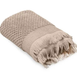 Linnea Drap de douche 70x130 cm TETHYS micro-coton beige Chanvre* Serviette De Bain