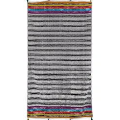 Linnea Drap de plage 100x180 cm en velours collection SICILE multicolore* Serviette De Bain