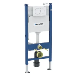 Ceramica Duofix Pack WC bâti-support 112 cm + WC suspendu sans bride Ceramia avec abattant SoftClose + plaque blanche (GEBCEPXWT01-FR)