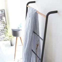 Calicosy Echelle porte serviettes avec 6 barreaux - H160 cm