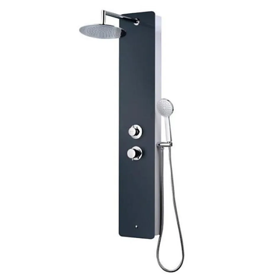 Rousseau Edouard - Colonne de douche avec robinetterie ERIS - Fintion Gris Anthracite
