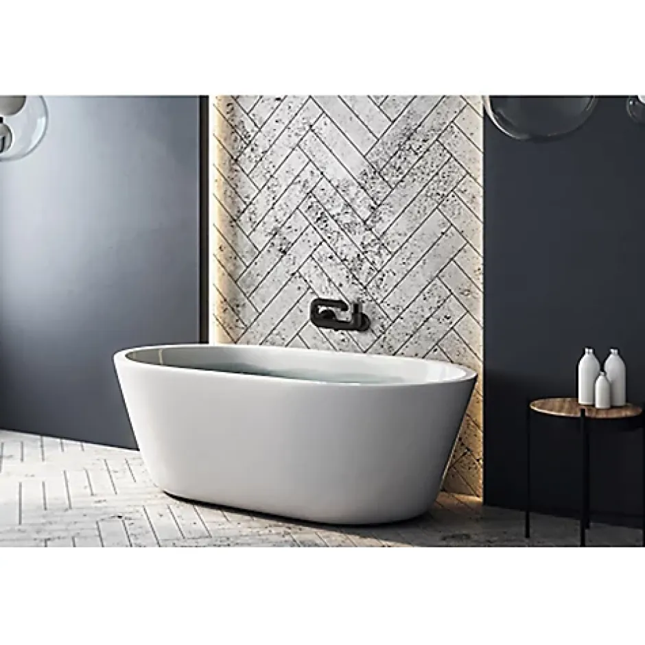 Edouard Rousseau - Mitigeur Bain Douche "Le O" avec poignee personnalisable - Fabrication Française - Noir* Robinet De Baignoire