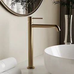 Edouard Rousseau - Mitigeur lavabo haut SCRIPY - Butée éco stop - Vidage clic clac inclus - 3 coloris disponibles
