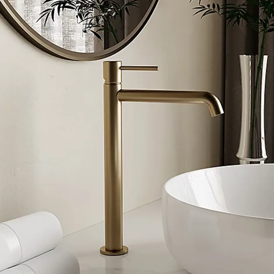 Edouard Rousseau - Mitigeur lavabo haut SCRIPY - Butée éco stop - Vidage clic clac inclus - 3 coloris disponibles