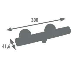 Edouard Rousseau - Mitigeur thermostatique de douche AKILA - Corps froid - Débit 9,5 L par minute - 7 coloris disponibles* Robinet De Douche